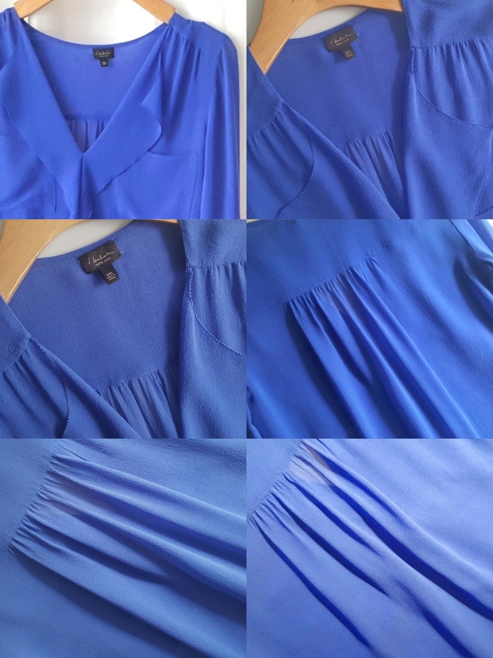 Aritzia Babaton Blue Silk Finley Blouse - Picture 13 of 16